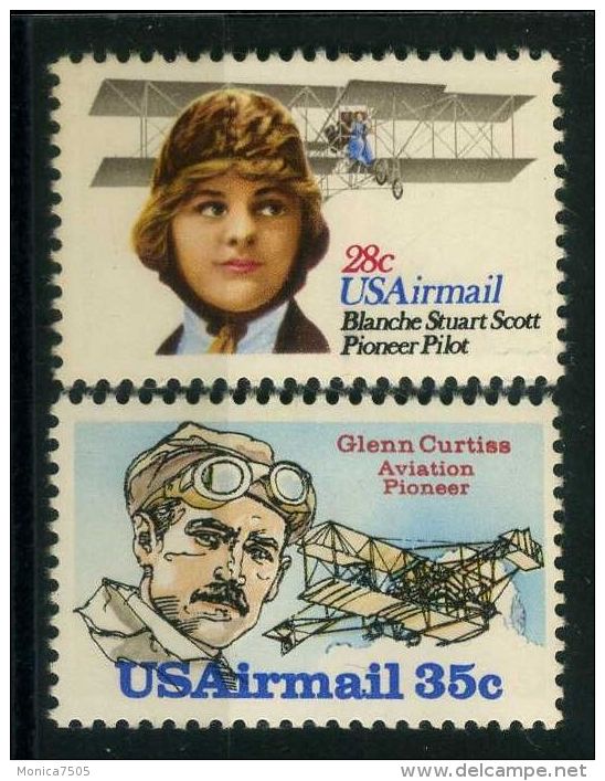 ETATS-UNIS ( AERIEN) : Y&amp;T N°  93/94  TIMBRES  NEUFS  SANS  TRACE  DE  CHARNIERE  , A  VOIR . - 3b. 1961-... Ungebraucht