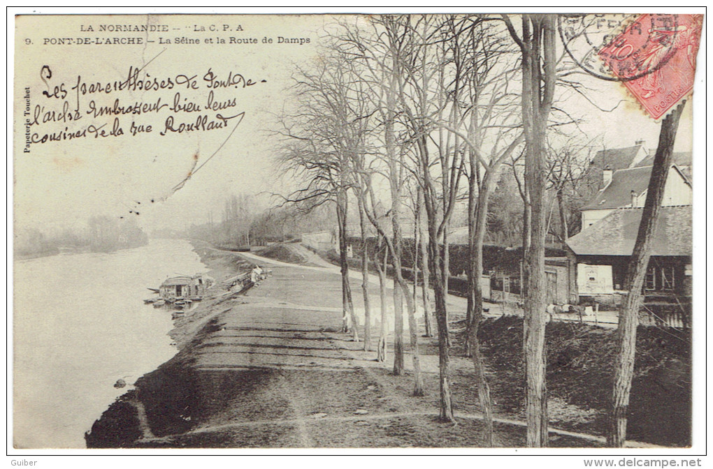 27 Pont De L'arche La Seine Et La Route Des Damps - Pont-de-l'Arche