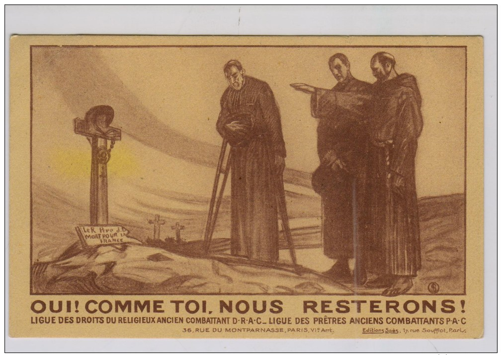 Prêtres Anciens Combattants: Nous Resterons - Patriotiques