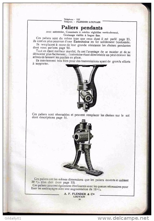 TRANSMISSIONS MODERNES DE PRECISION.      Flender & Cie.    1912. - Animaux