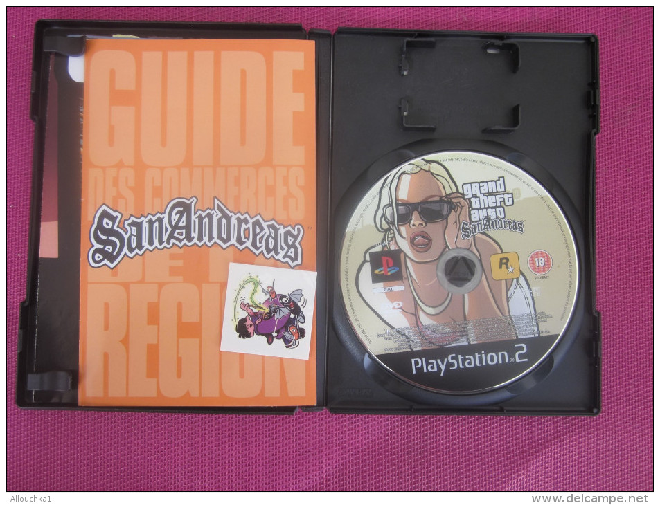 CD JEU VIDEO ELECTRONIQUE  PLAYSTATION 2 Grand Theft Auto: San Andreas Jeu Vidéo Grand Theft Auto: PLAY STATION 2  SONY - Playstation 2