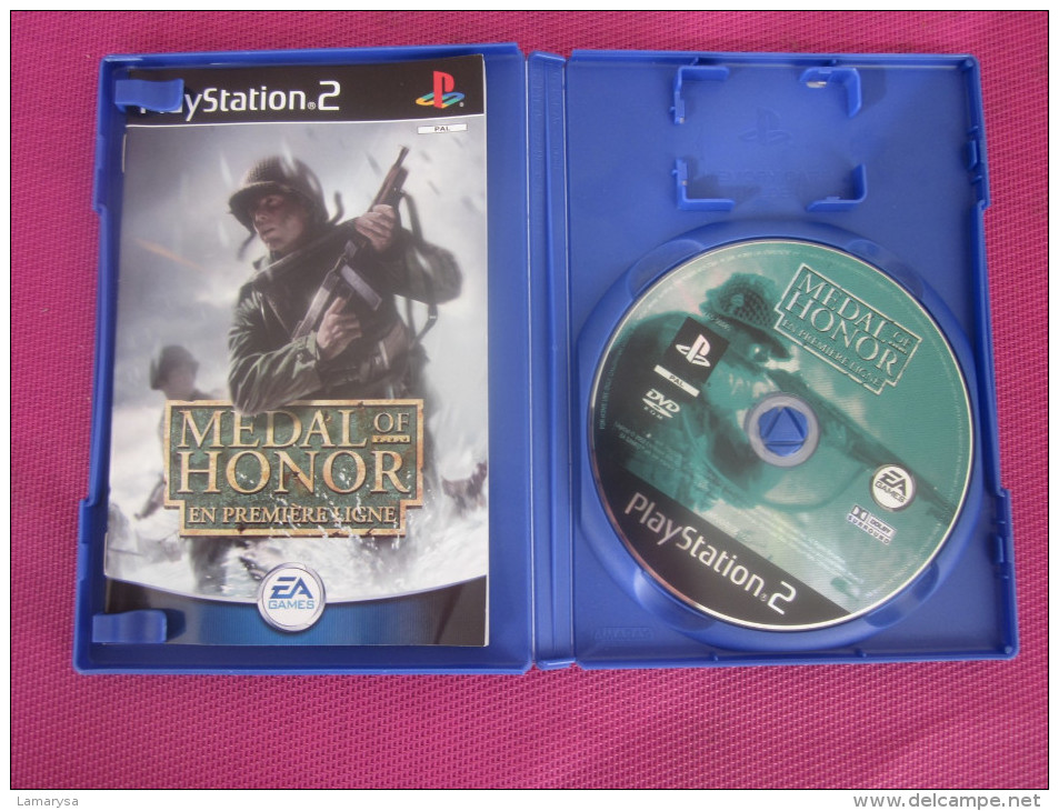 MEDAL OF HONOR En 1ere Ligne CD JEU VIDEO ELECTRONIQUE PLAYSTATION 2 :  PLAY STATION 2 SONY - Playstation 2