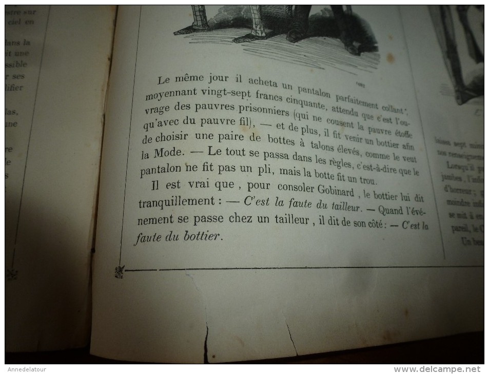 1840  " L'étudiant piocheur et rangé "   Musée PHILIPON  : Musée et Magasin comiques  ,dessins de L. Eustache