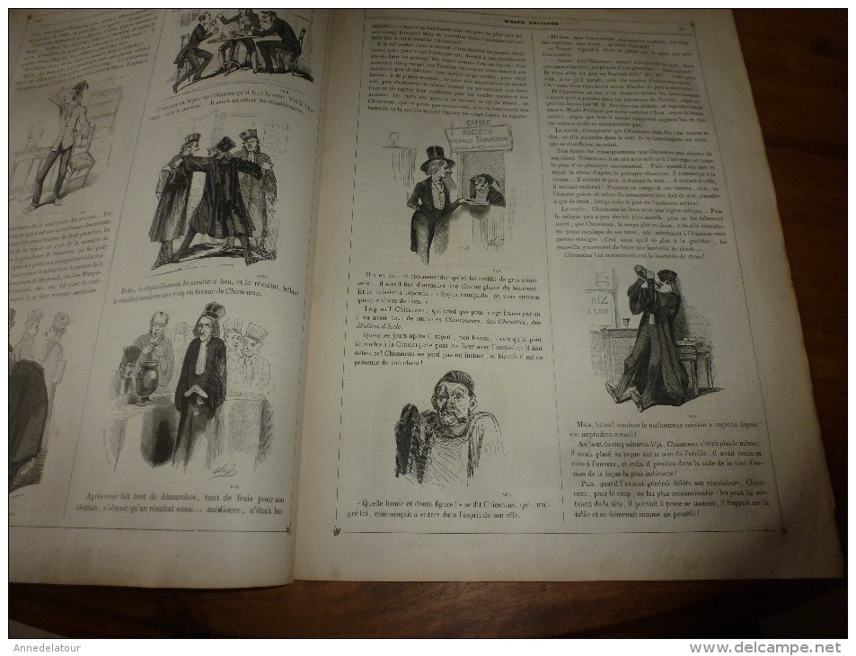 1840  " CHICANEAU " Avocat Stagiaire   Musée PHILIPON  : Musée Et Magasin Comiques  ,dessins De Ch. Vernier - 1800 - 1849