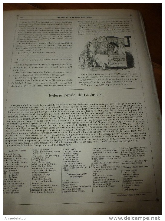 1840  " CHICANEAU " avocat stagiaire   Musée PHILIPON  : Musée et Magasin comiques  ,dessins de Ch. Vernier
