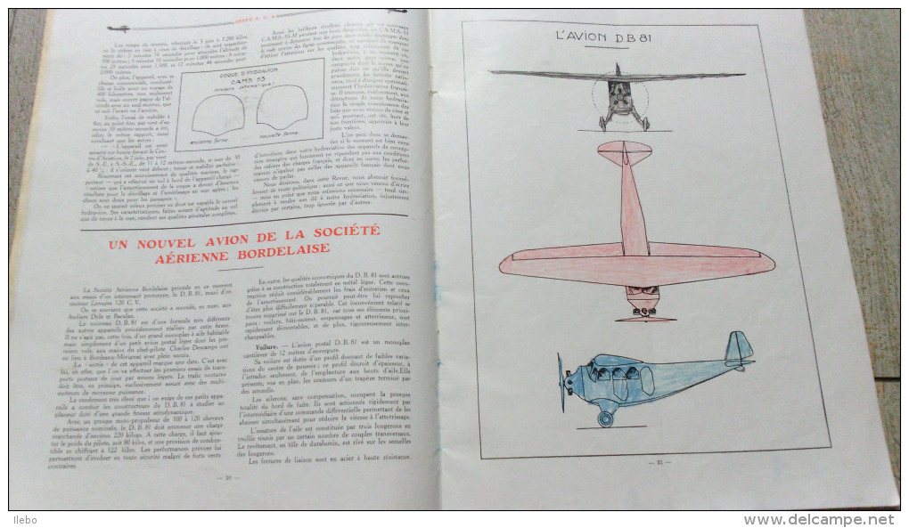 Revue De La Société Générale Aéronautique Août 1930 Cams Lorraine Hanriot Nieuport Secm Aviation Avion - Revues Anciennes - Avant 1900