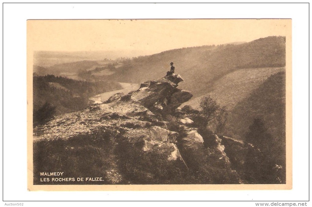 TP 420 S/CP De Malmedy Les Rochers De Falize C.Malmedy En 1937 Griffe T Taxée 30 C Par TTx 35  C.BXL - Covers & Documents