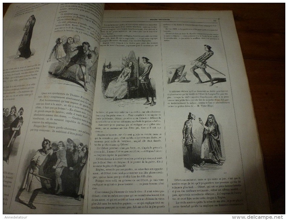 1840  LES BURGS Infiniment Trop GRAVES ,Tartinologie Découpée En 3 , Musée PHILIPON  (paroles Victor Hugo) ,ill Cham Etc - 1800 - 1849