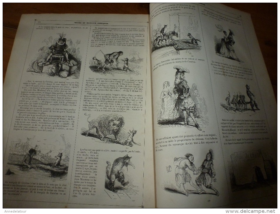 1840  LES BURGS infiniment trop GRAVES ,Tartinologie découpée en 3 , Musée PHILIPON  (paroles Victor Hugo) ,ill Cham etc