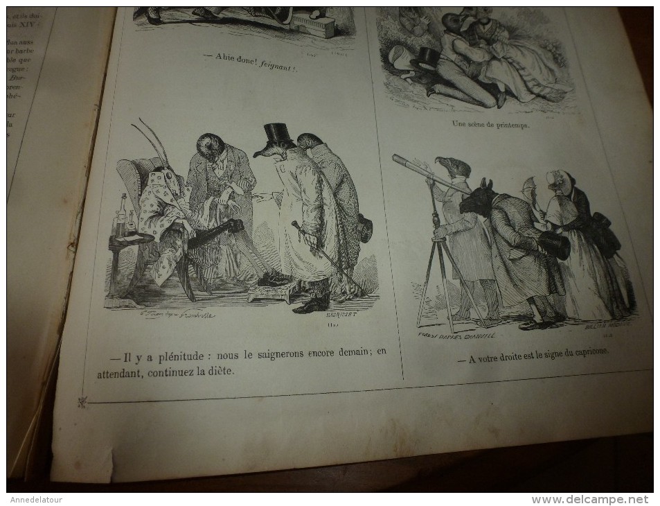 1840  HISTOIRE DES PERRUQUES depuis les temps les plus reculés jusqu'à nos jours; Musée PHILIPON , dessins  Ch. Jacque