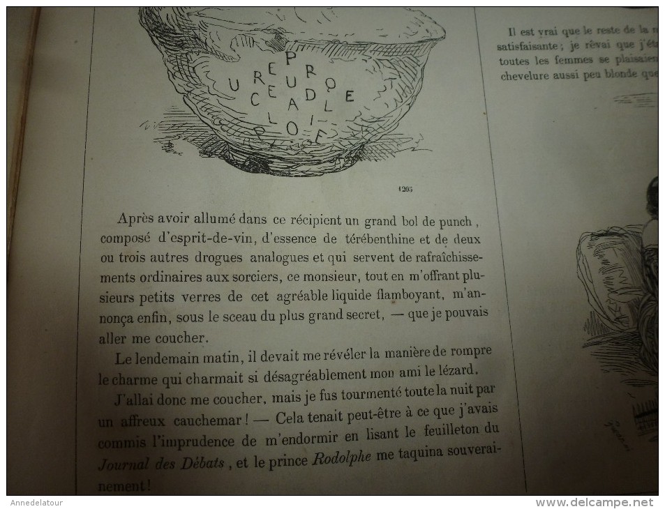 1840  UNE PUBLICATION A LA MODE, voyage fantastique,épisodique,philosophique,lunatique et sudorifique; Musée PHILIPON ,