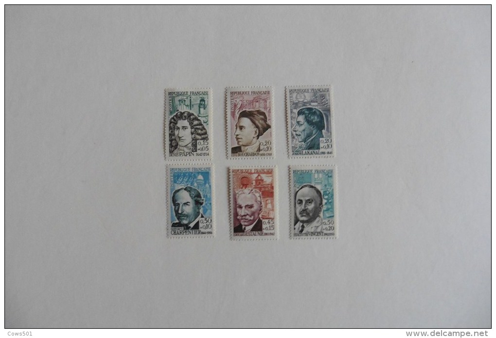 France : Série N°  1345 / 1350  Neuve 6  Timbres Neufs Sans Charnière - Sammlungen