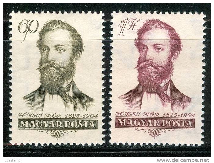 HUNGARY-1954. Writer Maurus Jókai Cpl.Set MNH!!! Mi 1395-1396. - Neufs