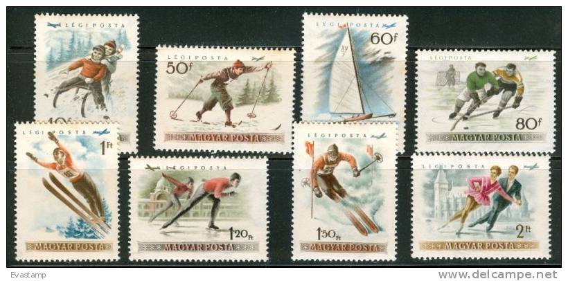 HUNGARY-1955. Winter Sports Cpl.Set MNH!! - Unused Stamps