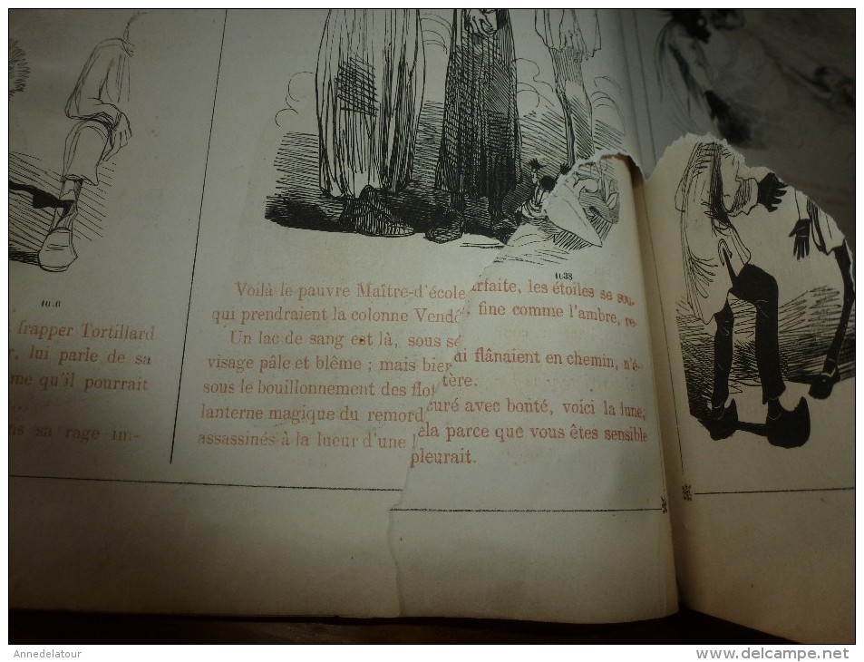 1840 PARIS Dévoilé (5 livraisons): LES MYSTERES SUS par CHAM  .;Musée PHILIPON, nombreux dessins  etc