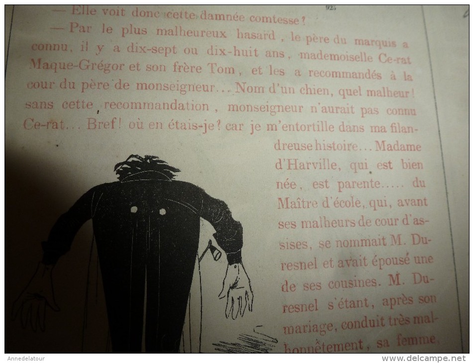 1840 PARIS Dévoilé (5 livraisons): LES MYSTERES SUS par CHAM  .;Musée PHILIPON, nombreux dessins  etc