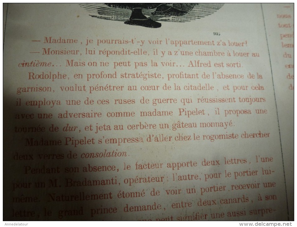 1840 PARIS Dévoilé (5 livraisons): LES MYSTERES SUS par CHAM  .;Musée PHILIPON, nombreux dessins  etc