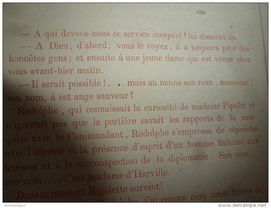 1840 PARIS Dévoilé (5 livraisons): LES MYSTERES SUS par CHAM  .;Musée PHILIPON, nombreux dessins  etc