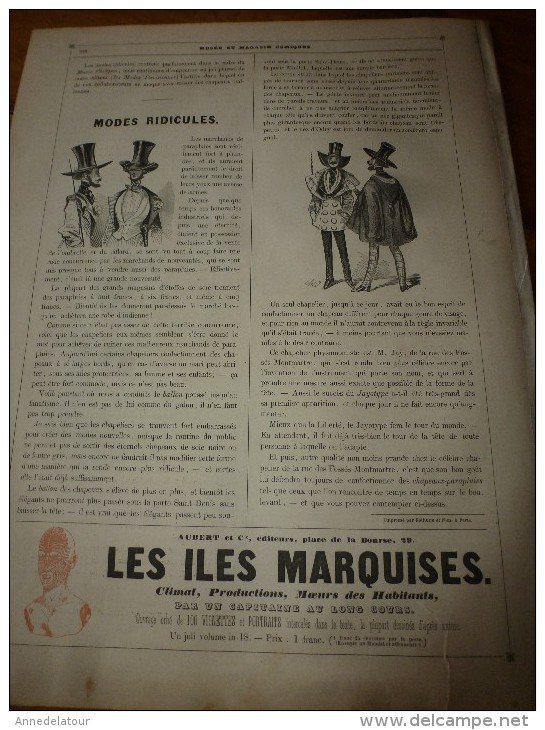 1840 PARIS Dévoilé (5 livraisons): LES MYSTERES SUS par CHAM  .;Musée PHILIPON, nombreux dessins  etc