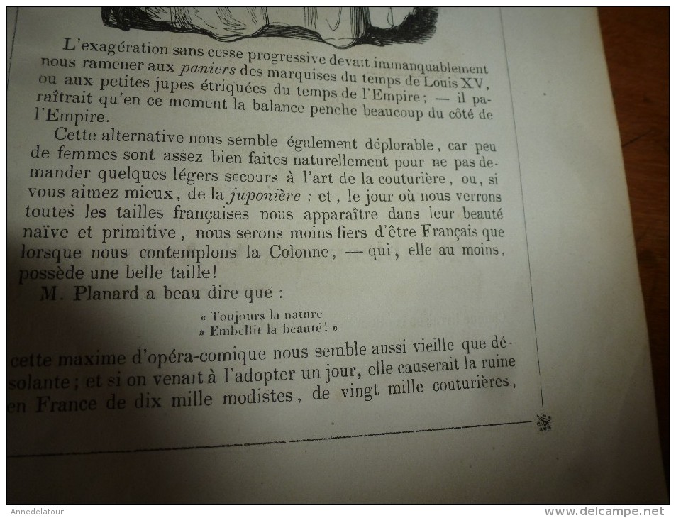 1840 PARIS Dévoilé (5 livraisons): LES MYSTERES SUS par CHAM  .;Musée PHILIPON, nombreux dessins  etc