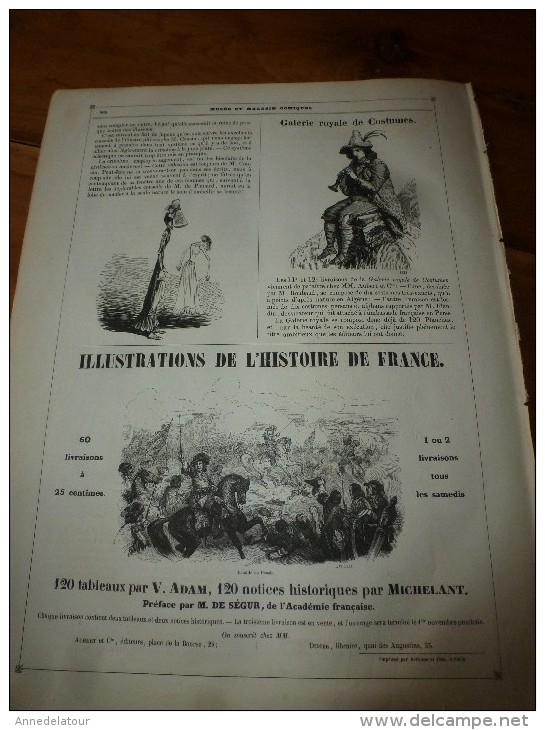 1840 PARIS Dévoilé (5 livraisons): LES MYSTERES SUS par CHAM  .;Musée PHILIPON, nombreux dessins  etc