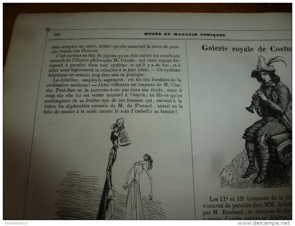 1840 PARIS Dévoilé (5 livraisons): LES MYSTERES SUS par CHAM  .;Musée PHILIPON, nombreux dessins  etc