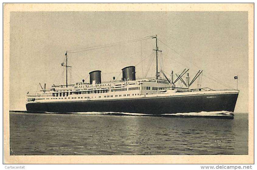 LA MOTONAVE 'VICTORIA' EXPRESS DE LUXE EUROPA - EGITTO. NON VIAGGIATA - D'EPOCA - Ferries