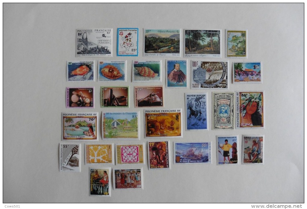 Polynésie Française : 29 Timbres  Neufs - Collections, Lots & Séries