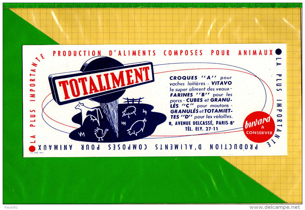 BUVARD & Blotting Paper : Production D´Aliments TOTALIMENT - Animaux