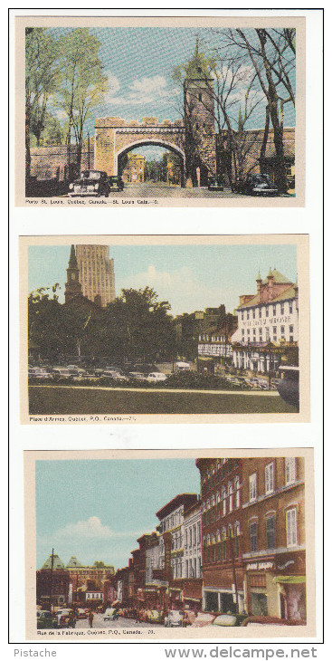 Lot Of 7 - Québec City - Street - Cars - Skating - Falls - Old Gate - All Scans - 5 - 99 Postcards