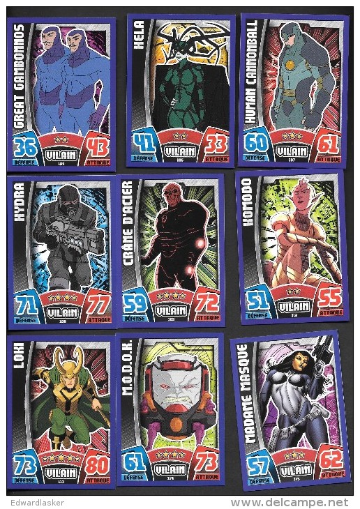 Lot De 8 Cartes TOPPS AVENGERS NORMALES à Choisir Dans Liste - Marvel