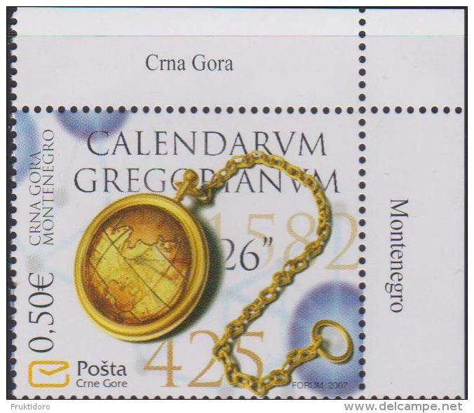 Montenegro Mi 135 - 450 Years Of Gregorian Calendar - 2007 * * - Montenegro