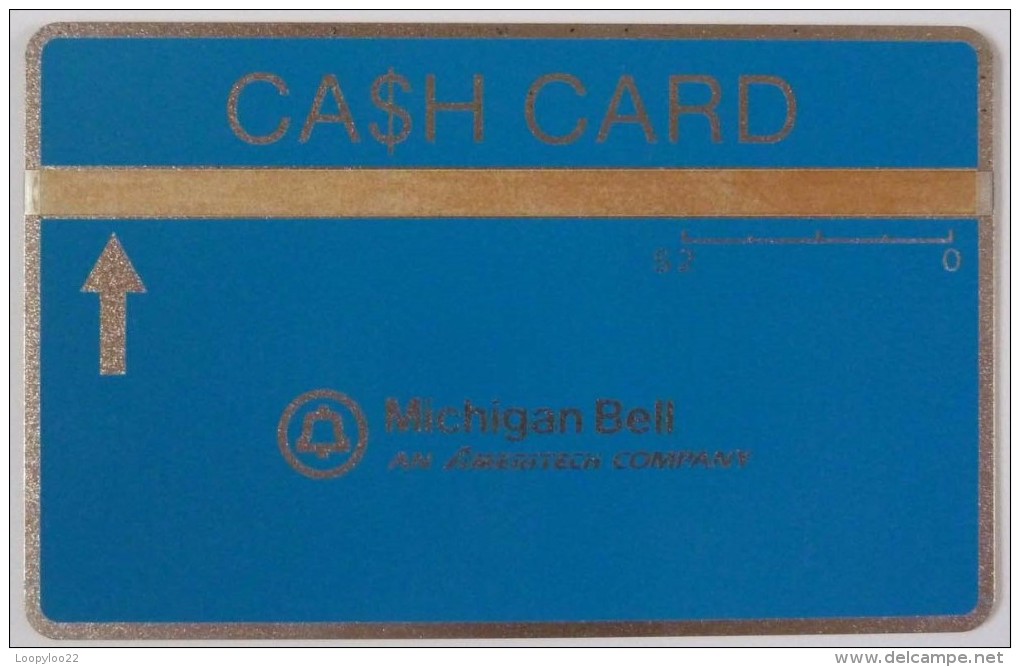 USA - L&G  - Cash Card - Michigan Bell - $2 - 707A -5000ex - MINT - Cartes Holographiques (Landis & Gyr)