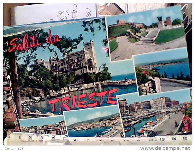 15 CARD TRIESTE 2 lunghe  N1960<  FI10751