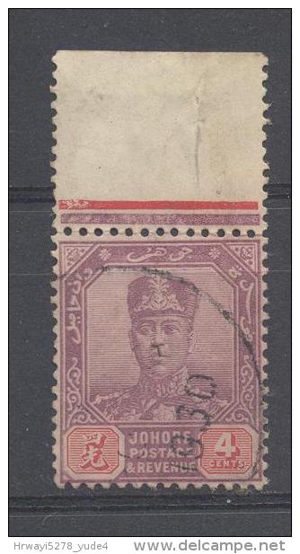 Johore 1922, Minr 90, Vfu - Johore