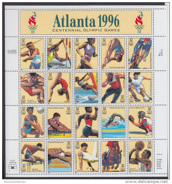 !a! USA Sc# 3068 MNH SHEET(20) (a05) - Summer Olympic Games - Sheets