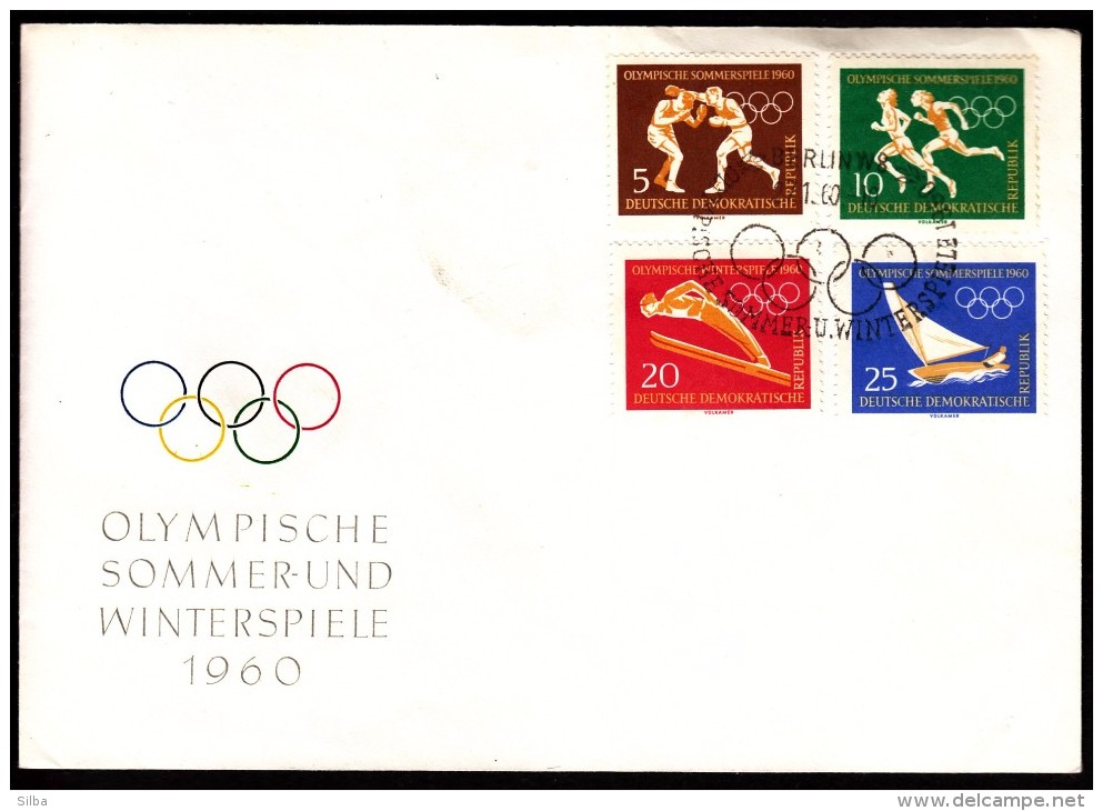 Germany Berlin 1960 Olympic Games Squaw Valley & Rome 1960 Boxen Athletics Jump Skiing Sailing - Hiver 1960: Squaw Valley