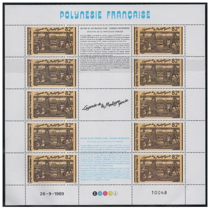 POLYNESIE - YT N° 347A à 349A En Feuille Coin Daté - Neuf ** - MNH - Cote: 80,00 € - Nuevos