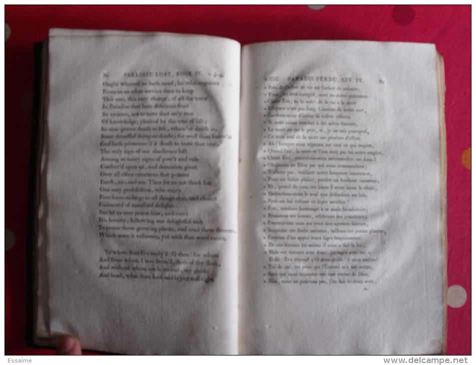 Paradis Perdu. Paradise Lost. John Milton. 1805 (an XIII). T2. édition Bilingue (Traduction De Jacques Delille) - Autres & Non Classés