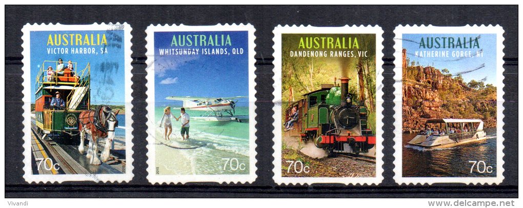 Australia - 2015 - Tourist Transport (Self Adhesive) - Used - Used Stamps