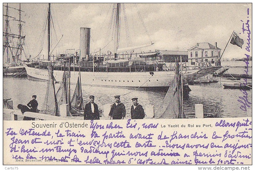 Belgique Oostende - Souvenir D'Ostende - Bâteaux Voilier Port Marins - Oostende