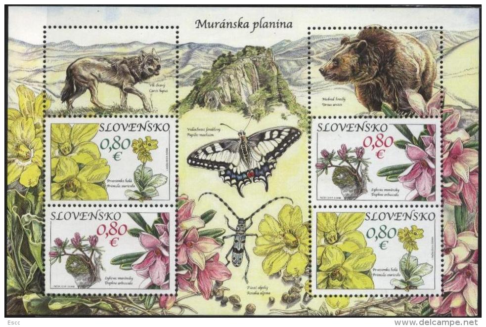 Mint  S/S Flora And Fauna 2010  From Slovakia - Neufs