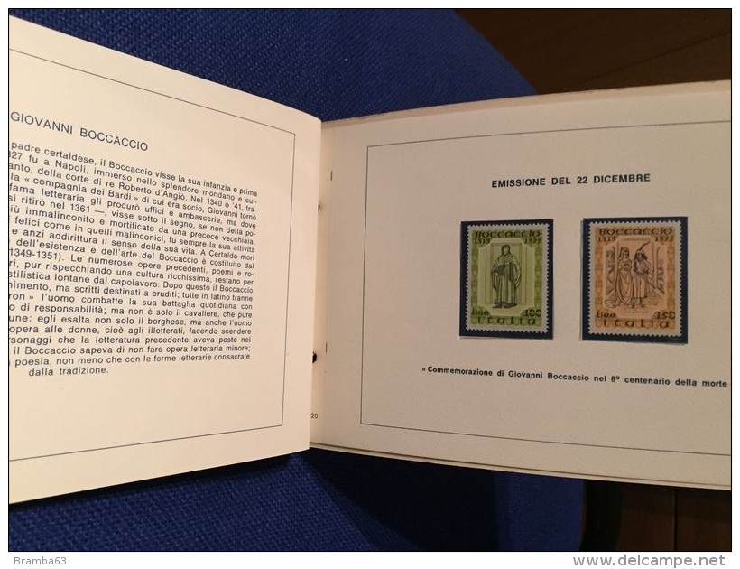 1975 Libretto francobolli emessi amministrazione postale italiana - completo nuovo