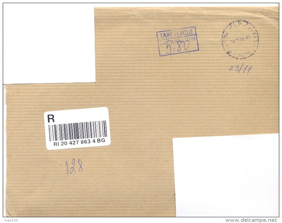 2014. Bulgaria, The Letter By Registered Post To Moldova - Cartas & Documentos