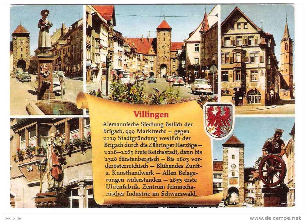 Germany - Villingen - Chronik - Stadtgeschichte - Chronikkarte - Wappen - Nice EUROPA CEPT Stamp - 1973 - Villingen - Schwenningen