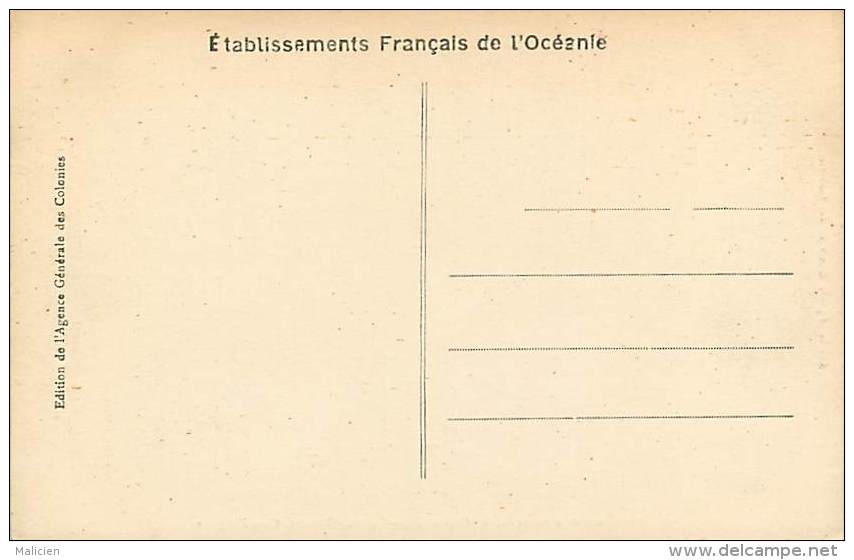 -depts Div.-ref-EE979 - Ets Français De L Oceanie - Tahiti - Tautira - Case Indigene - Carte Bon Etat - - Polynésie Française