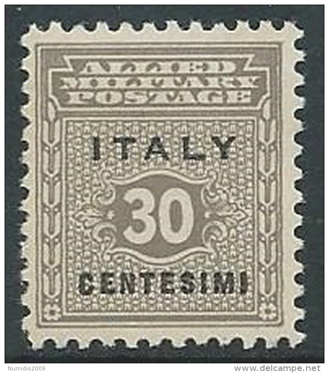 1943 OCCUPAZIONE ANGLO AMERICANA SICILIA 30 CENT MNH ** - W9-3 - Occ. Anglo-américaine: Sicile