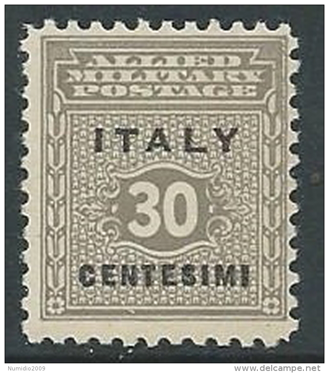 1943 OCCUPAZIONE ANGLO AMERICANA SICILIA 30 CENT MNH ** - W9-4 - Occ. Anglo-américaine: Sicile