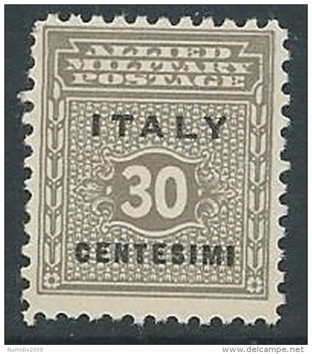 1943 OCCUPAZIONE ANGLO AMERICANA SICILIA 30 CENT MNH ** - W8-6 - Occ. Anglo-américaine: Sicile