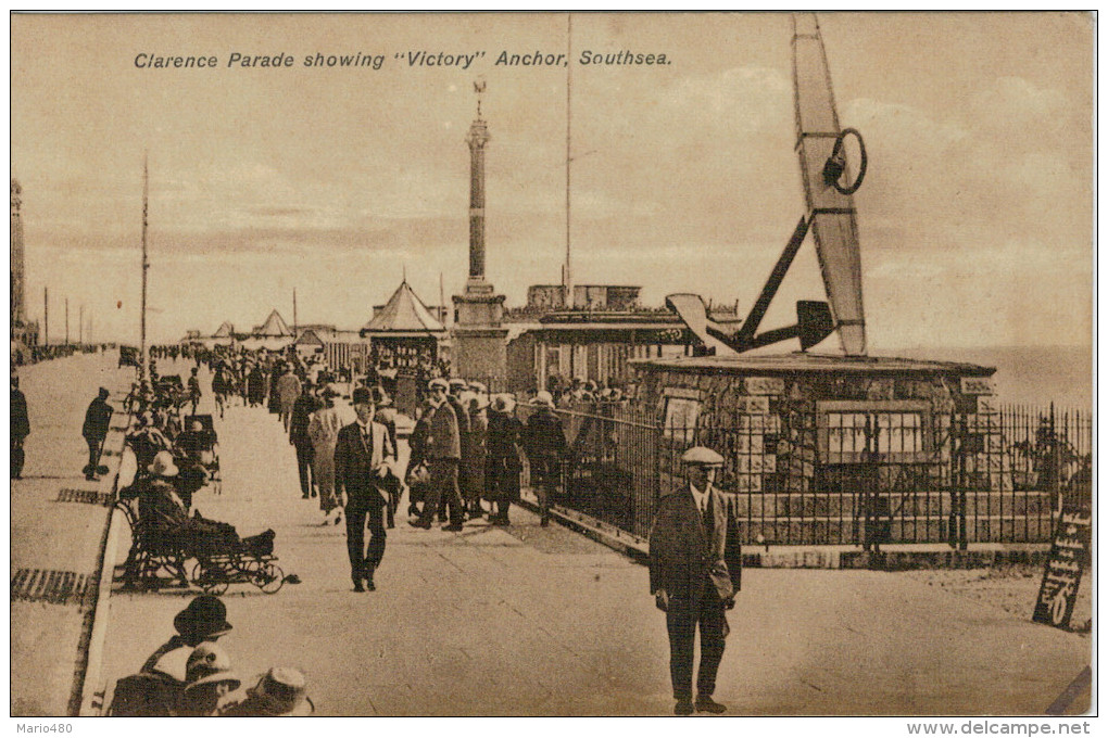 CALRENCE  PARADE  SHOWING " VICTORY " ANCHOR   SOUTHSEA     (NUOVA) - Portsmouth